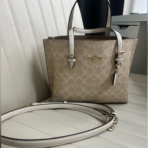 Coach Tan Signature Tote Bag